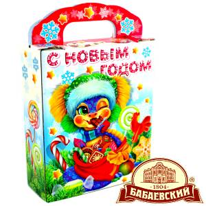 Детский подарок на Новый Год в мешочке весом 800 грамм по цене 1261 руб в Махачкале